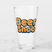 Bier-Snob-Vintages Bier-Glas Glas (Vorderseite)