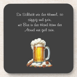 Bier so suffig getränkeuntersetzer