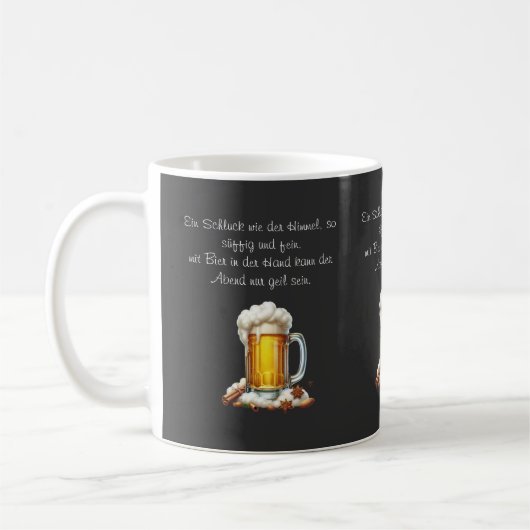 Bier so suffig  kaffeetasse (Links)