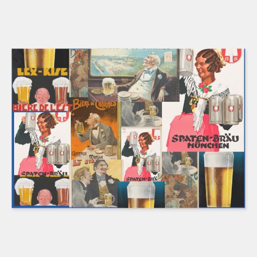 Bier-Sortenpaket Geschenkpapier Set (Vorderseite)