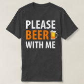 BIER SPASS BIER MIT MIR T-Shirt (Design vorne)