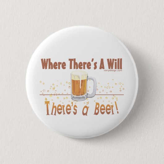 Bier-Spaß Button (Vorderseite)