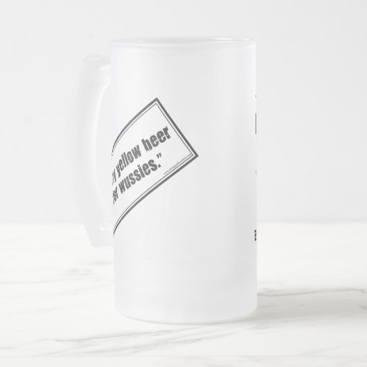 Bier-Spektrum-mattierte Tasse (Vorderseite Links)