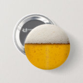 Bier sprudelt Nahaufnahme Button (Vorne & Hinten)
