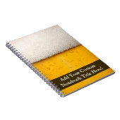 Bier sprudelt Nahaufnahme Notizblock (Rechte Seite)