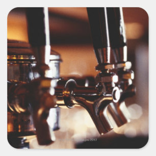 Bier Steche Quadratischer Aufkleber