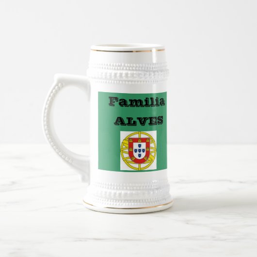 Bier Stein Alves* Familien-(Portugal) Bierglas (Links)
