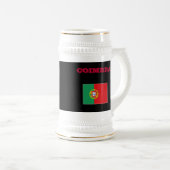 Bier Stein Coimbras Portugal Bierglas (VorderseiteRechts)