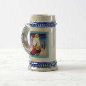 Bier, Stein - Cowboy Boot, alles bedruckt Bierglas (Vorderseite Links)