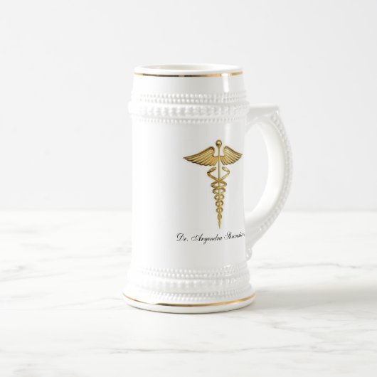 Bier Stein für einen Doktor Bierglas (VorderseiteRechts)
