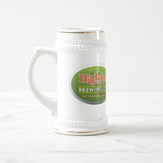 Bier Stein Hoch-Niedrig Brewing Company Bierglas (Links)