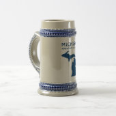 Bier Stein Michigans H5 Bierglas (Vorderseite Links)
