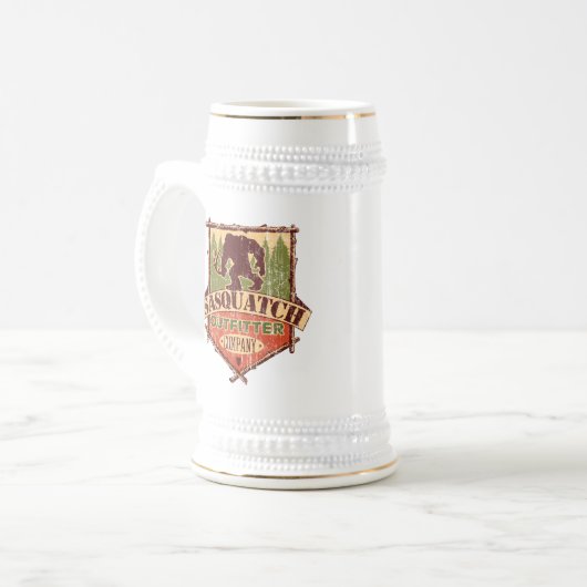 Bier Stein Sasquatch Outfitter Company Bierglas (Vorderseite Links)
