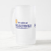 Bier stellt mich fantastische Bier-Tasse her Mattglas Bierglas (Vorderseite Links)