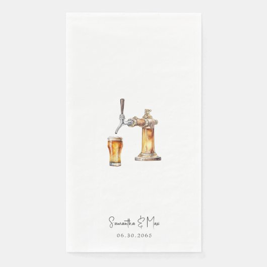 Bier-Stich Serviette (Vorderseite)