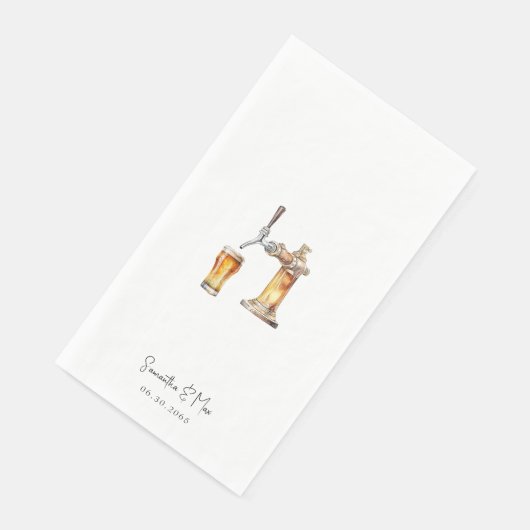 Bier-Stich Serviette (Ecke)