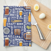 Bier Stile Blue Kitchen Handtuch (Viertel Falte)