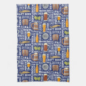 Bier Stile Blue Kitchen Handtuch (Vertikal)