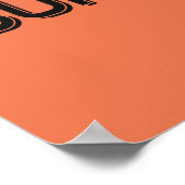 Bier Superpower individuelle Name & color Poster (Ecke)