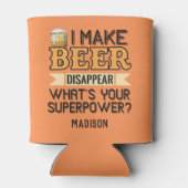 Bier Superpower individuelle Name Dosenkühler (Rückseite)