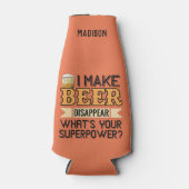 Bier Superpower individuelle Name Flaschenkühler (Vorderseite)