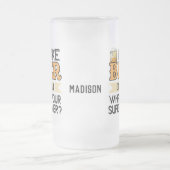 Bier Superpower individuelle Name Mattglas Bierglas (Mittel)