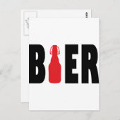 Bier-Symbol Postkarte (Vorne/Hinten)