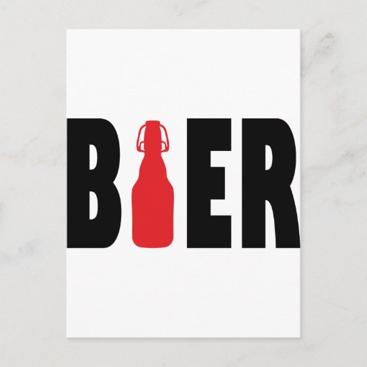Bier-Symbol Postkarte (Vorderseite)