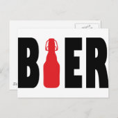 Bier-Symbol Postkarte (Vorne/Hinten)