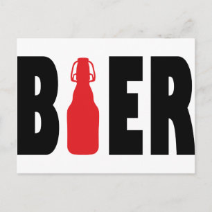 Bier-Symbol Postkarte