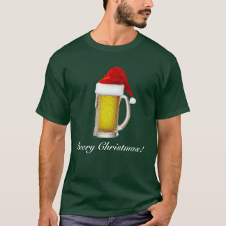 Bier-T-Shirt der Männer lustiges Beery Weihnachts T-Shirt