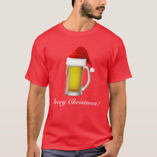 Bier-T-Shirt der Männer lustiges Beery Weihnachts T-Shirt