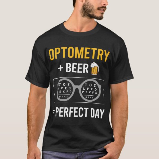 Bier-Tag-Optometrie T-Shirt (Vorderseite)