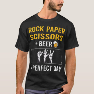 Bier-Tag Schere Stein Papier T-Shirt