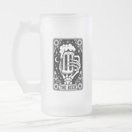 Bier-Tarot Mattglas Bierglas (Links)