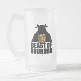 Bier-Tasse aus Mattiertem Bourbon Mattglas Bierglas