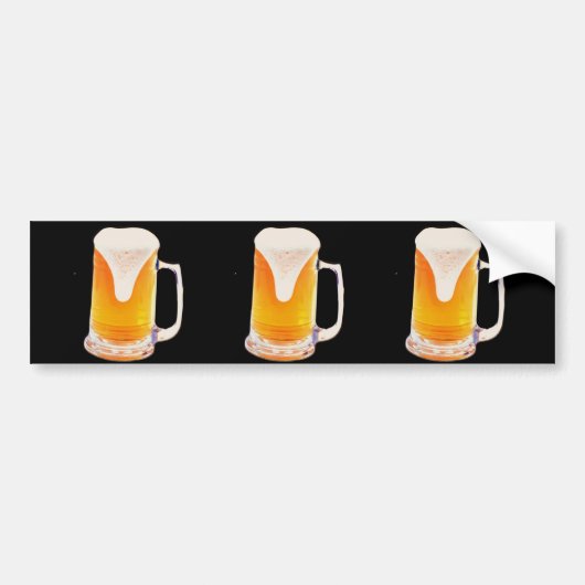 Bier-Tasse Autoaufkleber (Vorne)