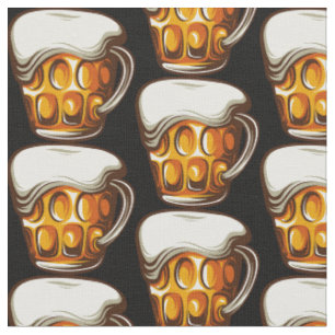 Bier Tasse Barkeeper Brauerei Bar Pattern Stoff