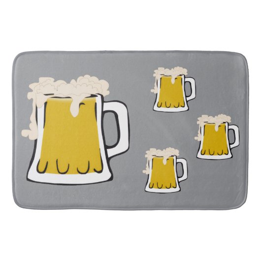 Bier Tasse Bath Mat Badematte (Vorderseite)