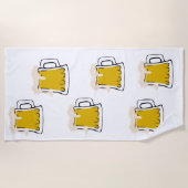 Bier Tasse Beach Handtuch (Vorderseite)