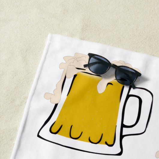 Bier Tasse Beach Handtuch (Beispiel)