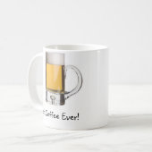 Bier-Tasse, bester Kaffee überhaupt! , Kaffeetasse (Vorderseite Links)