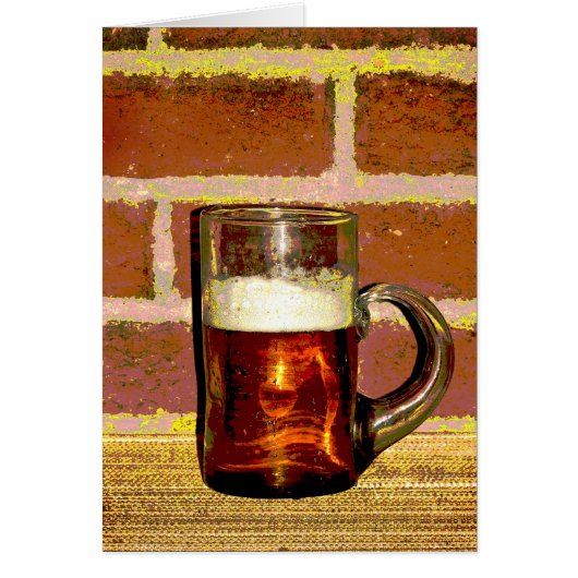 Bier-Tasse-Blankkarte (Vorne)