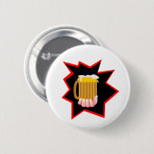 Bier-Tasse-Burst Button (Vorne & Hinten)