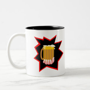 Bier-Tasse-Burst Zweifarbige Tasse
