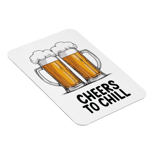 Bier-Tasse Clinking Design Magnet (Rechte Seite)