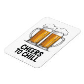 Bier-Tasse Clinking Design Magnet (Linke Seite)