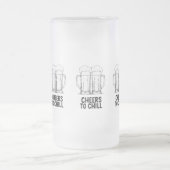 Bier-Tasse Clinking Design Mattglas Bierglas (Mittel)