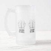 Bier-Tasse Clinking Design Mattglas Bierglas (Links)