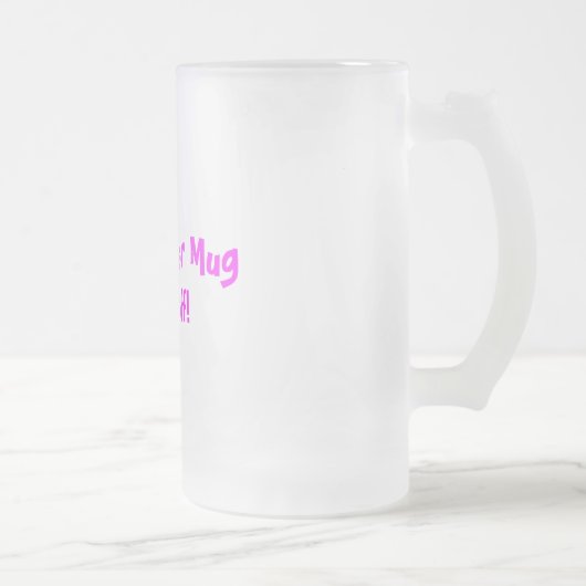 Bier-Tasse der Mama Mattglas Bierglas (Rechts)